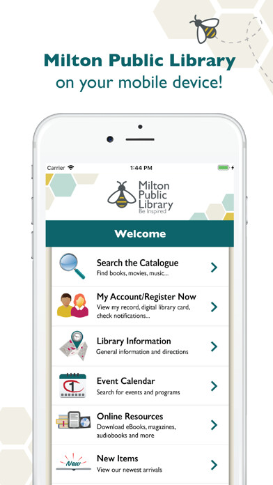 Emulate iPhone app Milton Public Library using MyAndroid Emulate iPhone app Milton Public Library using MyAndroid