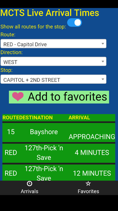 Run android online APK Milwaukee MCTS Bus Tracker from MyAndroid or emulate Milwaukee MCTS Bus Tracker using MyAndroid