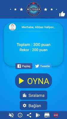 Emulate Android APK Milyoner 2018 - Millionaire quiz game in Turkish