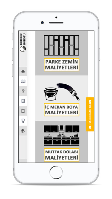 Emulate iPhone app Mimarlık Robotu using MyAndroid Emulate iPhone app Mimarlık Robotu using MyAndroid