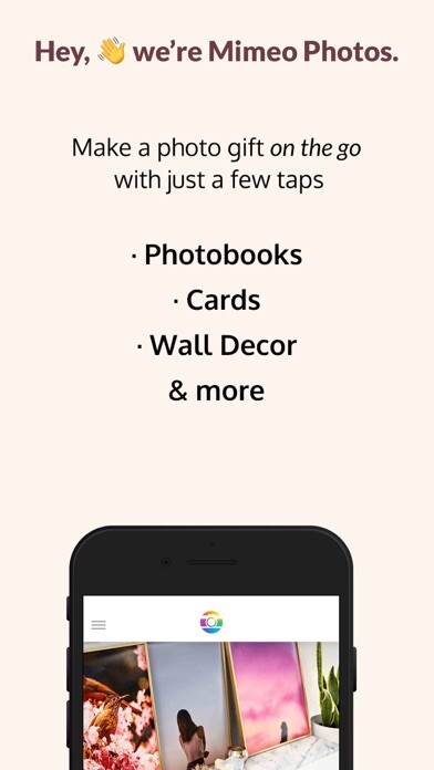 Emulate iPhone app Mimeo Photos using MyAndroid