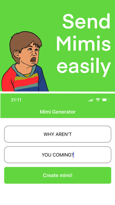 Emulate iPhone app Mimi Generator using MyAndroid Emulate iPhone app Mimi Generator using MyAndroid