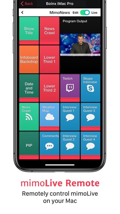 Emulate iPhone app mimoLive Remote using MyAndroid Emulate iPhone app mimoLive Remote using MyAndroid