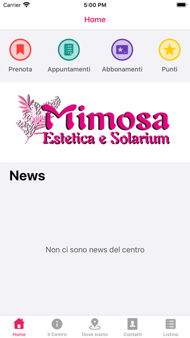 Emulate iPhone app Mimosa Estetica & Solarium using MyAndroid Emulate iPhone app Mimosa Estetica & Solarium using MyAndroid