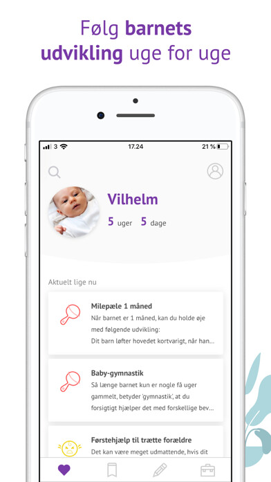 Emulate iPhone app Min baby – det første år using MyAndroid Emulate iPhone app Min baby – det første år using MyAndroid