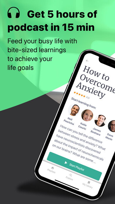 Emulate iPhone app MindBites: Learn from Podcasts using MyAndroid