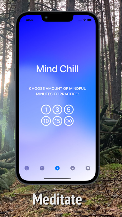 Emulate iPhone app Mind Chill: Calm Meditation using MyAndroid