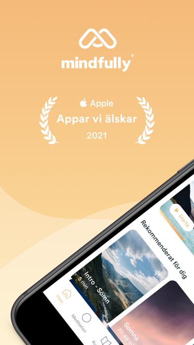 Emulate iPhone app Mindfully – meditation & sömn using MyAndroid