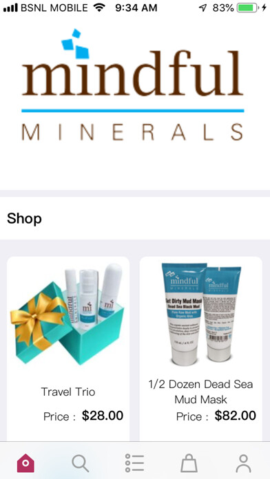 Emulate iPhone app Mindful Minerals using MyAndroid
