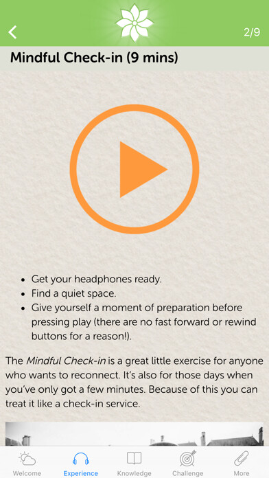 Emulate iPhone app Mindfulness: 2012 (Original) using MyAndroid