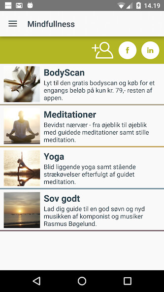 Emulate iPhone app Mindfulness – bevidst nærvær using MyAndroid Emulate iPhone app Mindfulness – bevidst nærvær using MyAndroid