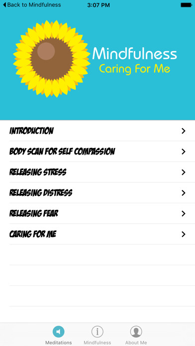 Emulate iPhone app Mindfulness Caring for Me using MyAndroid Emulate iPhone app Mindfulness Caring for Me using MyAndroid