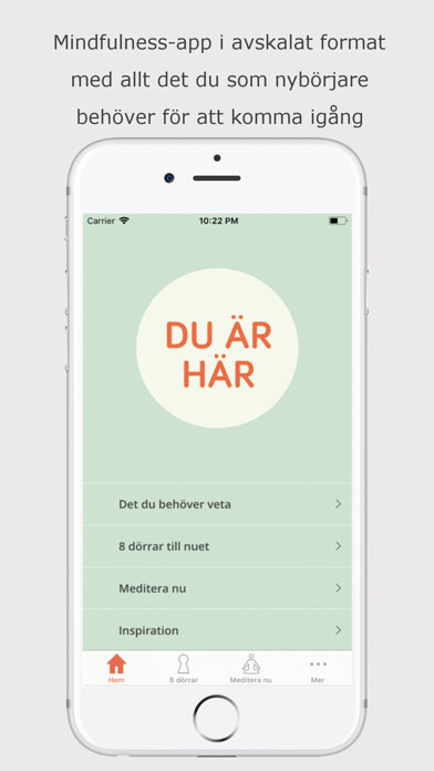 Emulate iPhone app Mindfulness & Medkänsla using MyAndroid