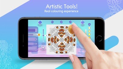 Emulate iPhone app Mindful Ocean Coloring using MyAndroid