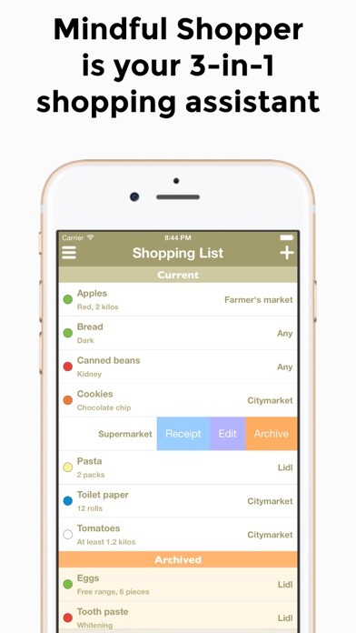 Emulate iPhone app Mindful Shopper 3-in-1 using MyAndroid Emulate iPhone app Mindful Shopper 3-in-1 using MyAndroid
