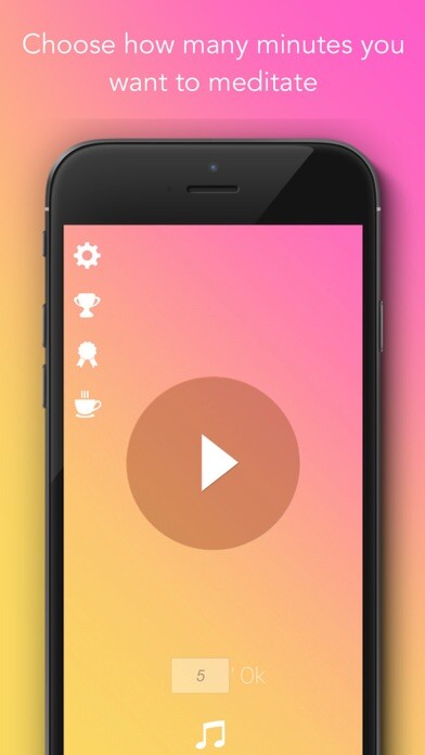 Emulate iPhone app Mindful: Simple Meditation using MyAndroid