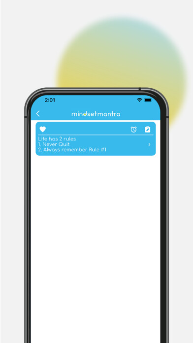 Emulate iPhone app Mindset Mantra using MyAndroid Emulate iPhone app Mindset Mantra using MyAndroid
