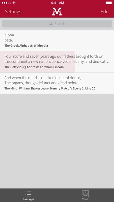 Emulate iPhone app Mind Vault: Memorization using MyAndroid Emulate iPhone app Mind Vault: Memorization using MyAndroid