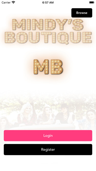 Emulate iPhone app Mindys Boutique using MyAndroid