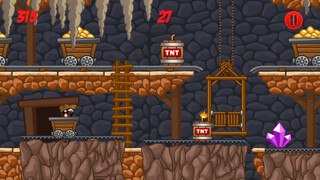 Emulate iPhone app Mine Shaft Madness Game - The Gold Rush California Miner Games using MyAndroid