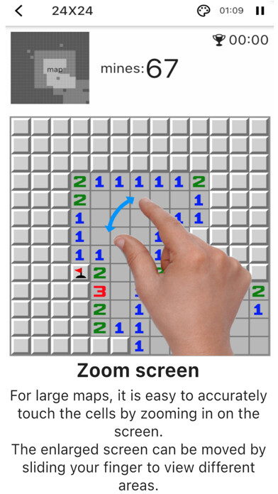 Emulate iPhone app Minesweeper - Classical Game using MyAndroid Emulate iPhone app Minesweeper - Classical Game using MyAndroid