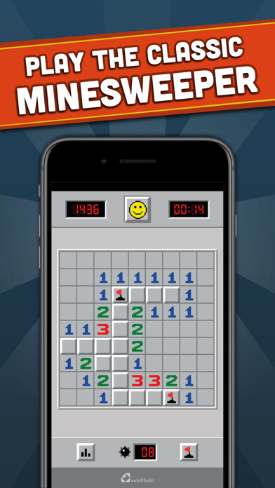 Emulate iPhone app Minesweeper - Classic games using MyAndroid