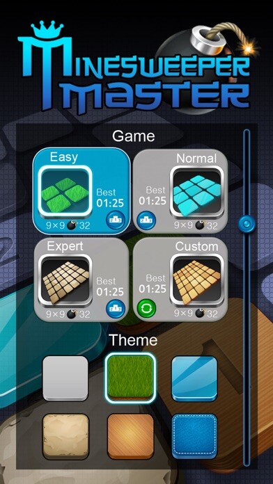 Emulate iPhone app Minesweeper Master using MyAndroid