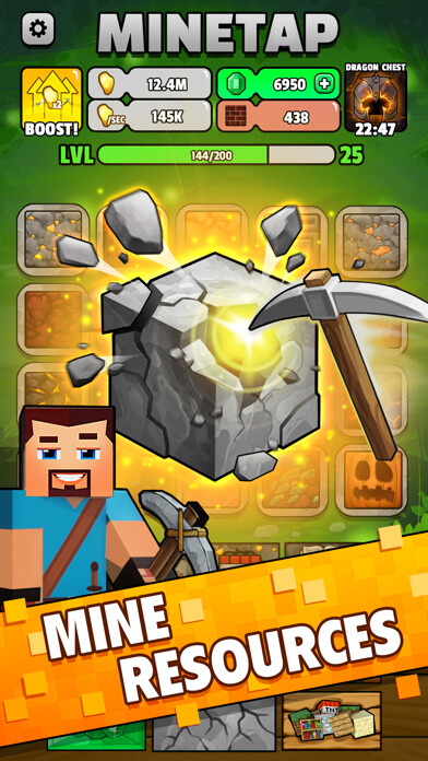 Emulate iPhone app Minetap: Merge-Idle RPG using MyAndroid Emulate iPhone app Minetap: Merge-Idle RPG using MyAndroid