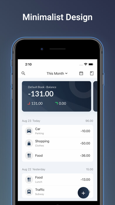 Emulate iPhone app MinExp Lite - Expense Tracker using MyAndroid Emulate iPhone app MinExp Lite - Expense Tracker using MyAndroid