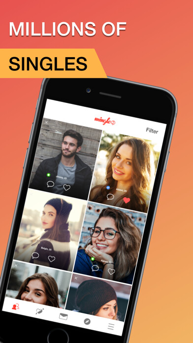 Emulate iPhone app Mingle2 - Dating & Meet People using MyAndroid