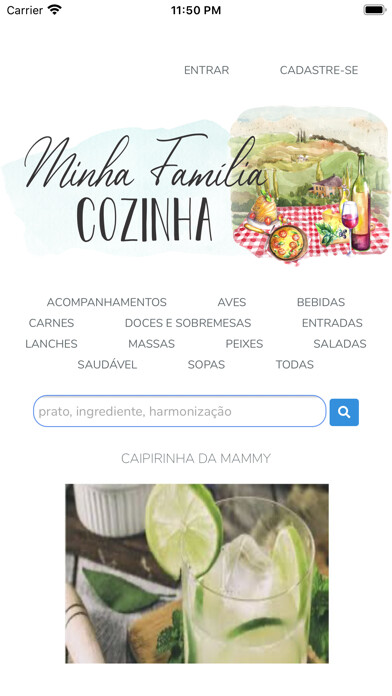 Emulate iPhone app Minha Família Cozinha using MyAndroid Emulate iPhone app Minha Família Cozinha using MyAndroid
