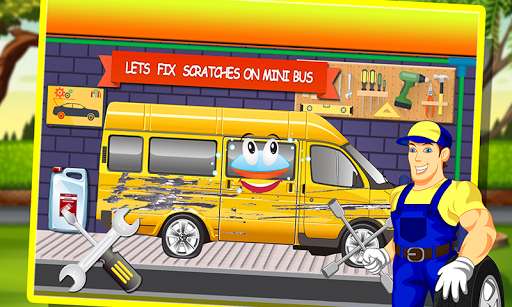 Run android online APK Mini Bus Repairing Simulator - Real Auto Mechanic from MyAndroid or emulate Mini Bus Repairing Simulator - Real Auto Mechanic using MyAndroid