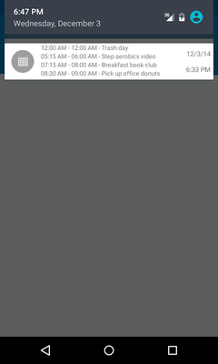 Emulate Android APK MiniCal - Calendar