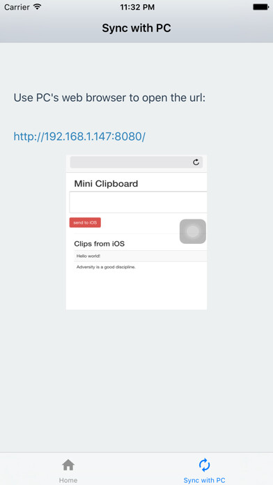 Emulate iPhone app Mini Clipboard using MyAndroid Emulate iPhone app Mini Clipboard using MyAndroid