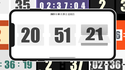Emulate iPhone app Mini Clock - flip white noise using MyAndroid Emulate iPhone app Mini Clock - flip white noise using MyAndroid