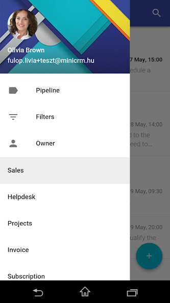 Run android online APK MiniCRM from MyAndroid or emulate MiniCRM using MyAndroid