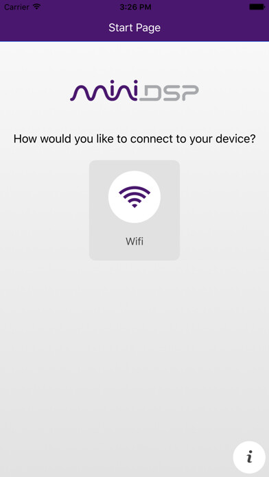 Emulate iPhone app miniDSP control App using MyAndroid Emulate iPhone app miniDSP control App using MyAndroid