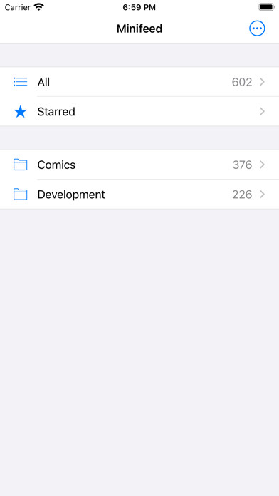 Emulate iPhone app Minifeed using MyAndroid