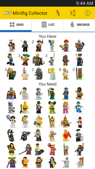 Run android online APK Minifig Collector for LEGO from MyAndroid or emulate Minifig Collector for LEGO using MyAndroid