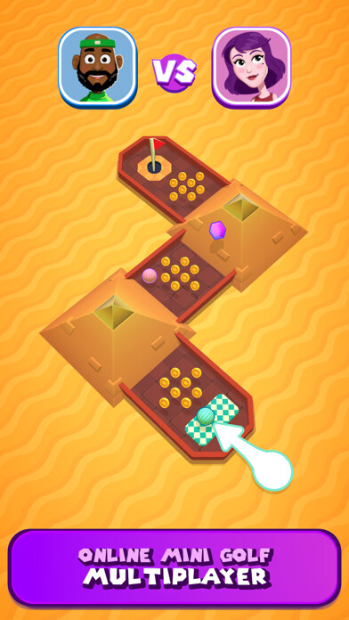 Emulate iPhone app Mini Golf Worlds: Play Friends using MyAndroid