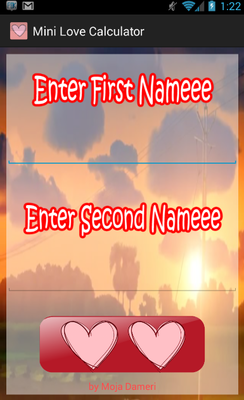 Emulate Android APK Mini Love Calculator