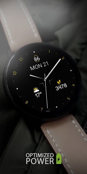 Run android online APK Minimal Gold v21 Watch Face from MyAndroid or emulate Minimal Gold v21 Watch Face using MyAndroid