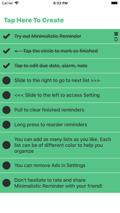 Emulate iPhone app Minimalistic Reminder using MyAndroid Emulate iPhone app Minimalistic Reminder using MyAndroid