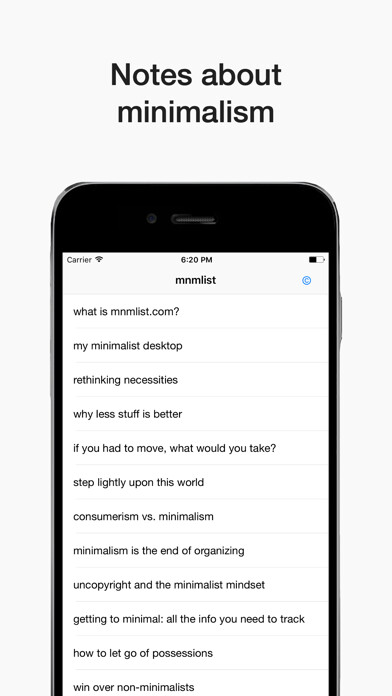 Emulate iPhone app Minimalist: less is the answer using MyAndroid Emulate iPhone app Minimalist: less is the answer using MyAndroid