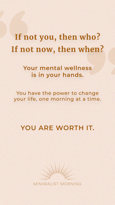 Emulate iPhone app Minimalist Morning using MyAndroid