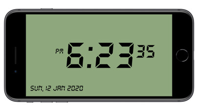 Emulate iPhone app Minimalist Retro Clock using MyAndroid