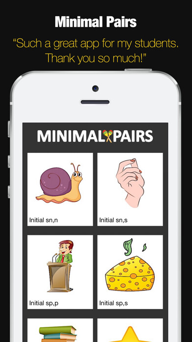 Emulate iPhone app Minimal Pairs for Speech Therapy using MyAndroid Emulate iPhone app Minimal Pairs for Speech Therapy using MyAndroid