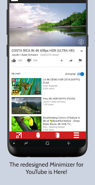 Run android online APK Minimizer for YouTube from MyAndroid or emulate Minimizer for YouTube using MyAndroid