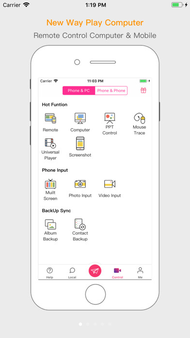 Emulate iPhone app Mini Mouse ~ Remote Control using MyAndroid Emulate iPhone app Mini Mouse ~ Remote Control using MyAndroid