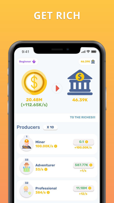 Emulate iPhone app Mining Empire using MyAndroid